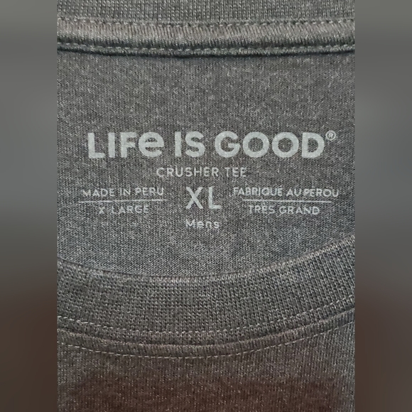 NWT Life Is Good Shirt Men's SEAS THE DAY Short Sleeve Crew Neck Tee -  Large - Picture 5 of 8